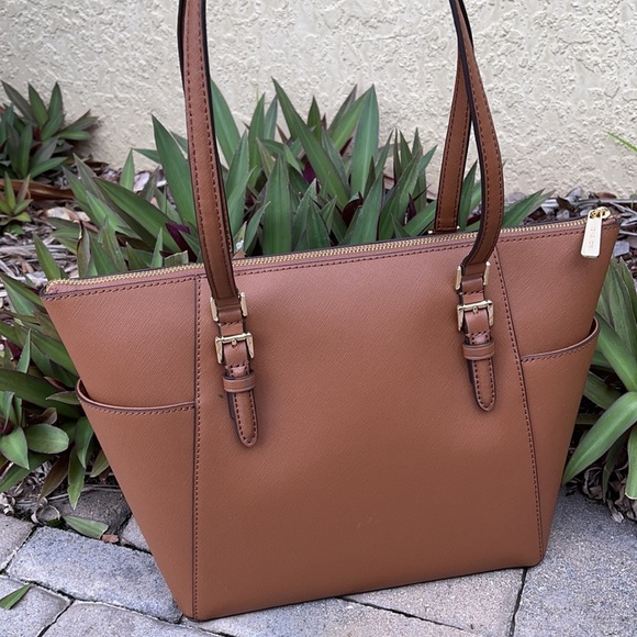 Michael Kors Large Charlotte Top Zip Tote Leather - Picture 8 of 16